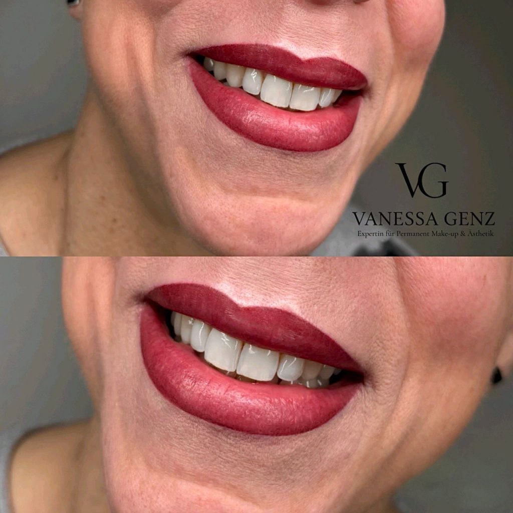 Lippen Teilschattierung (frisch pigmentiert)