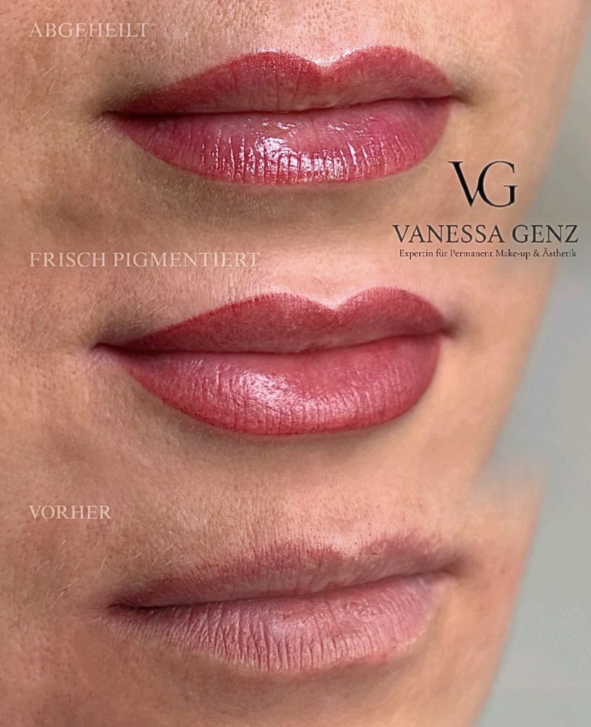 Lippen Vollschattierung